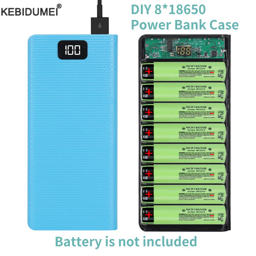 Portable Charger 20000Mah - DIY 8 * 18650 Obudowa akumulatora