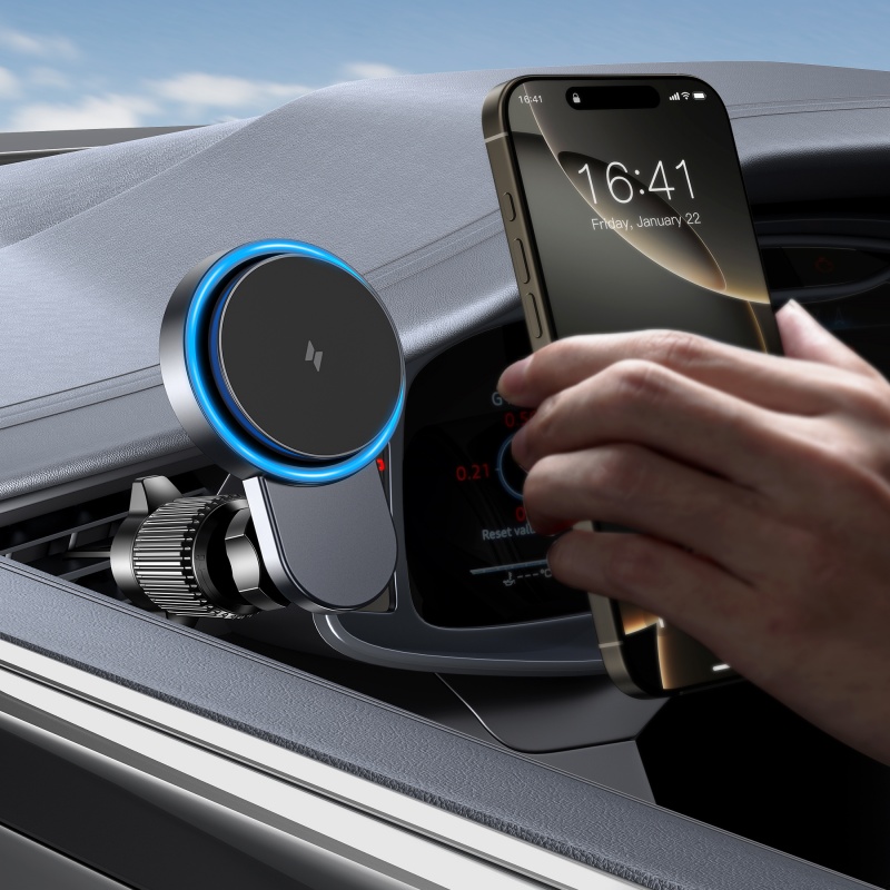 Phone Cooling Fan - Magnetyczny bezprzewodowy uchwyt samochodowy z ładowarką
