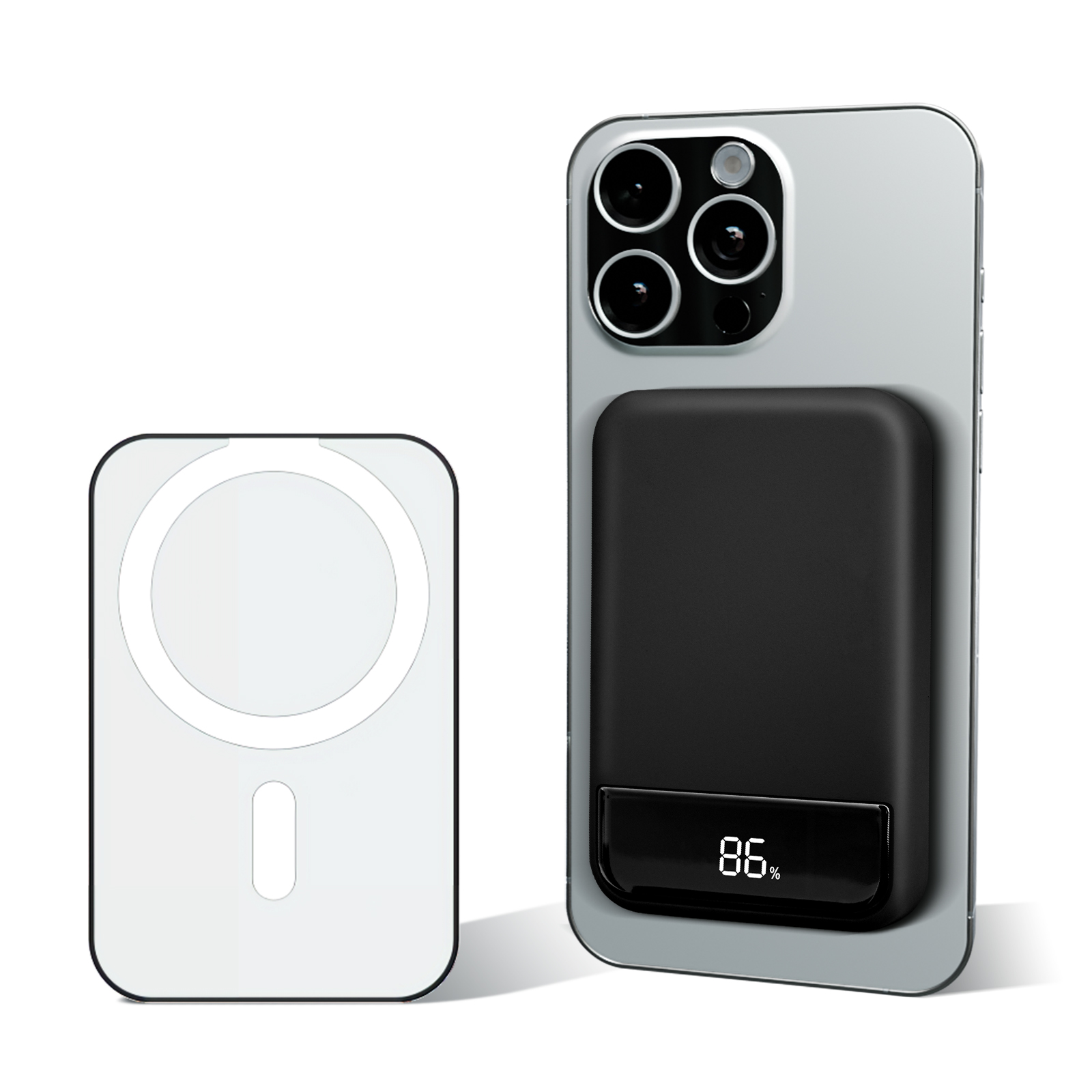 Power Bank Slim - Magnetyczna bezprzewodowa przenośna ładowarka Power Bank