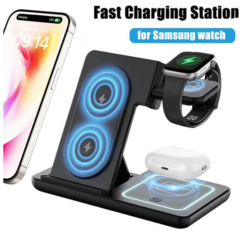 Phone Cooling Fan - Stacja ładująca 3 w 1, składana,
