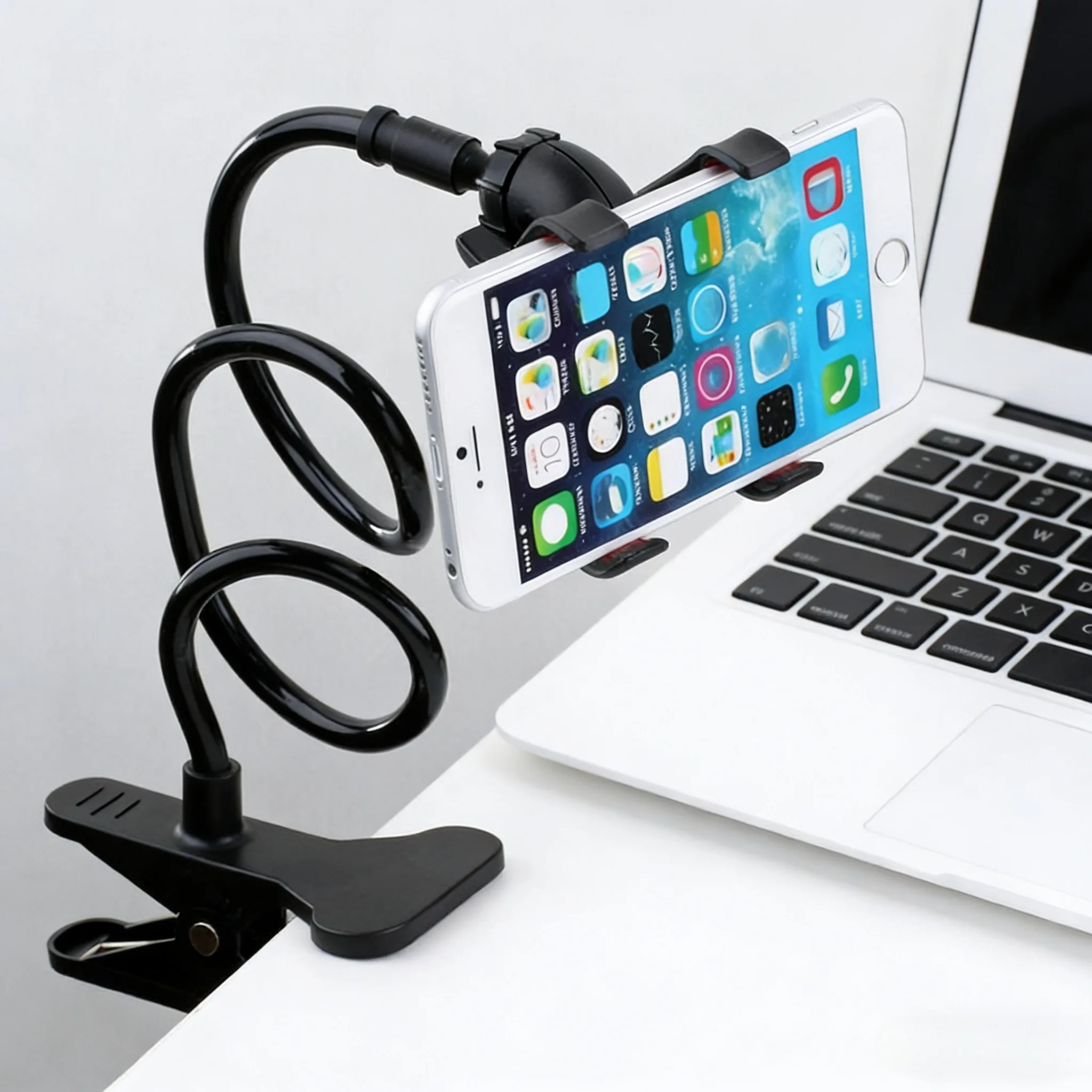 Desk Phone Stand - Regulowany, długi uchwyt na telefon z