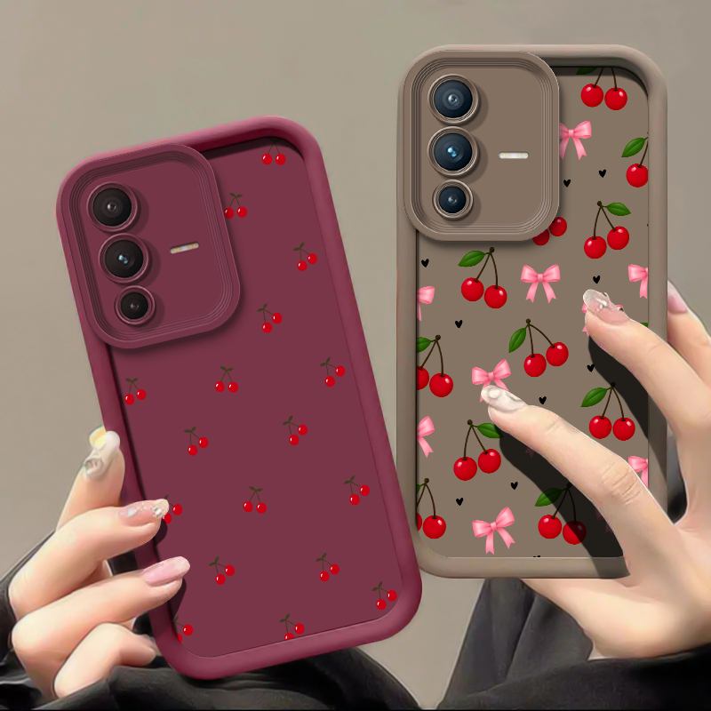 Vivo V40 - Etui na telefon z motywem wiśni