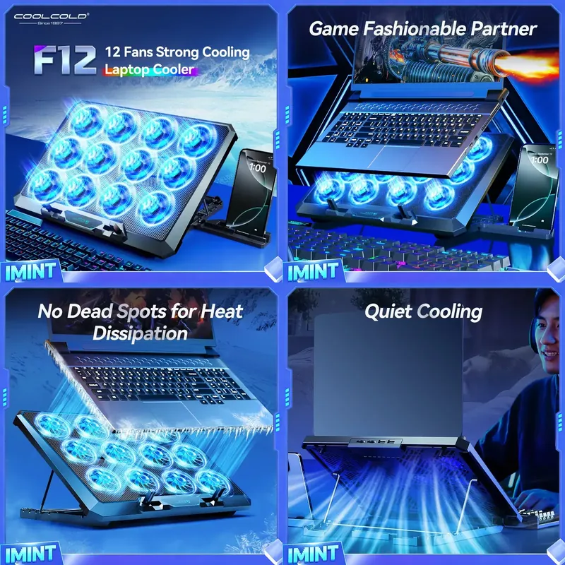 Phone Cooling Fan - Podkładka chłodząca do laptopa COOLCOLD z
