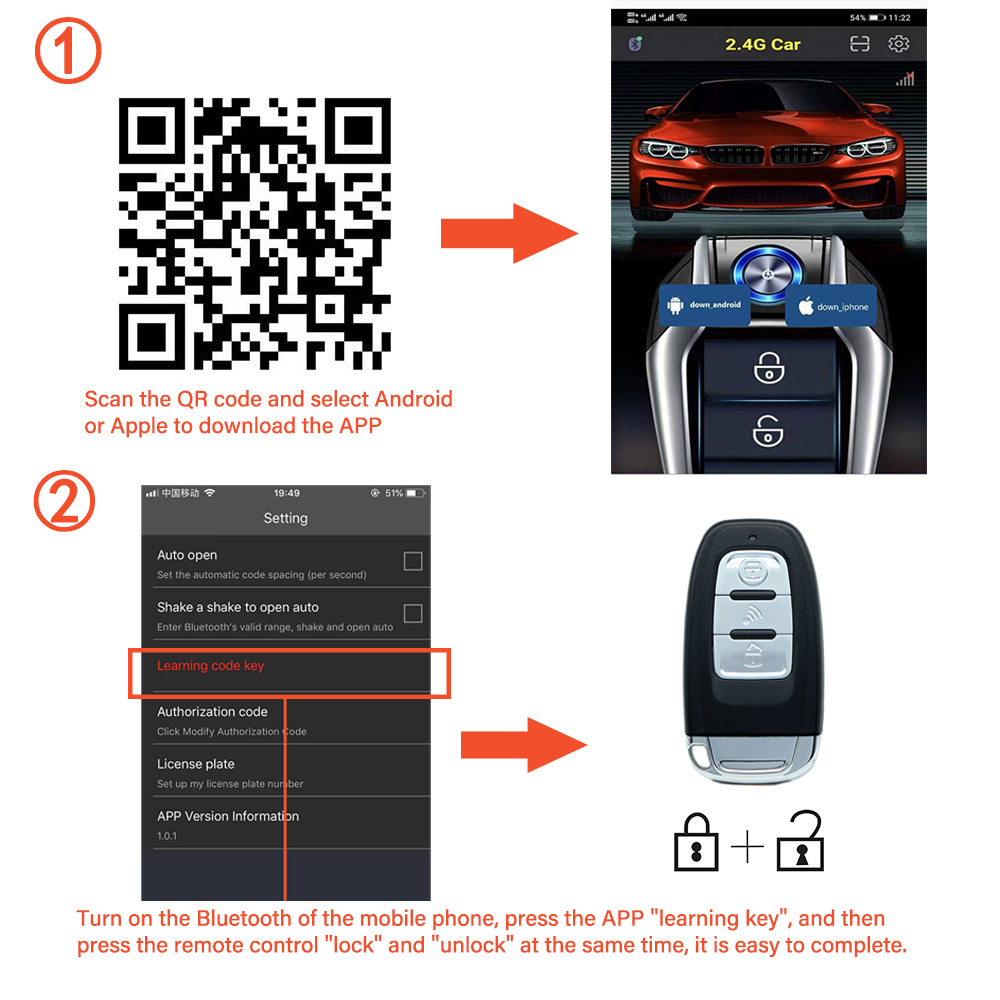 Alarm samochodowy z funkcją Au – Phone Accessories For Your Car recenzja i cena