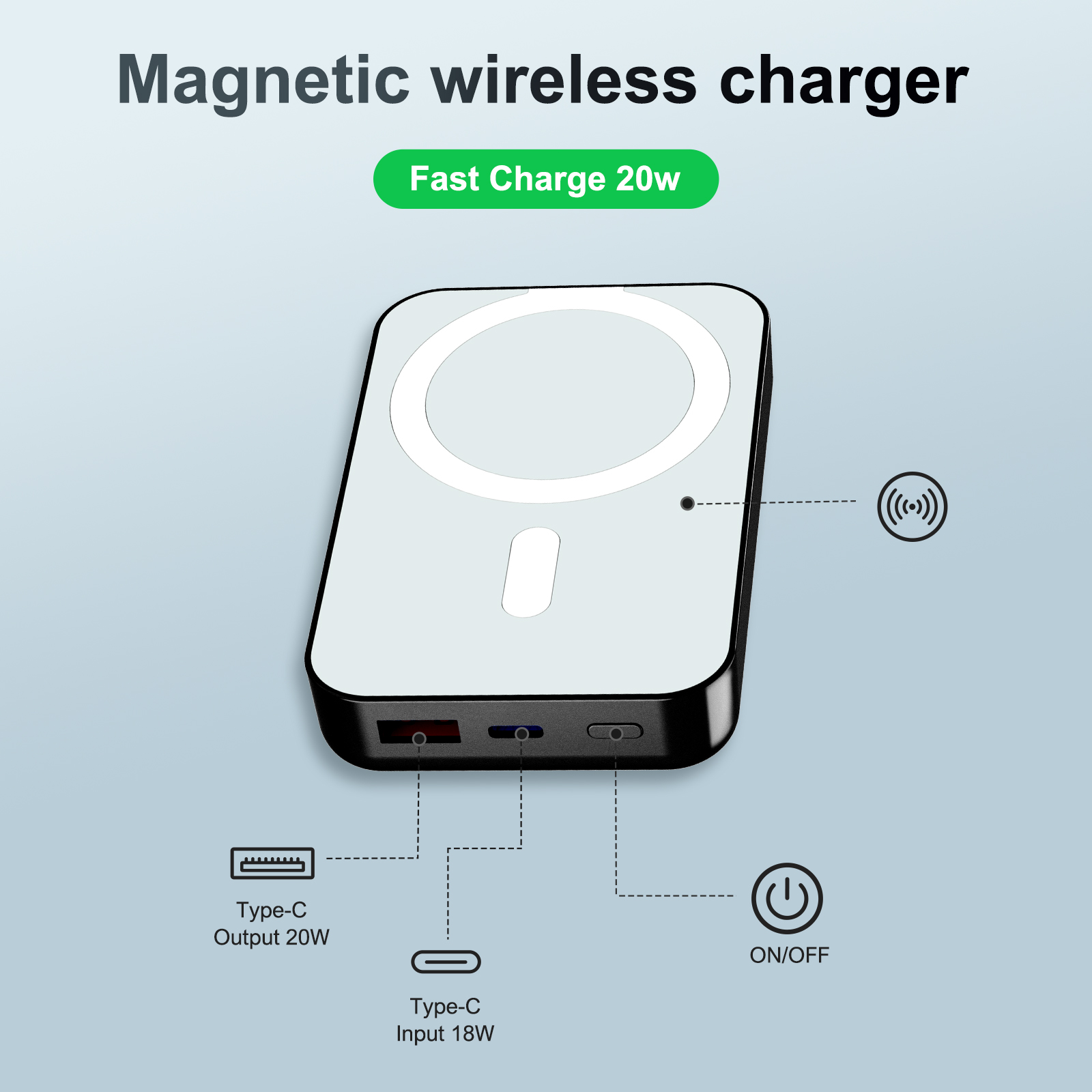 Magnetyczna bezprzewodowa prze – Power Bank Slim recenzja i cena