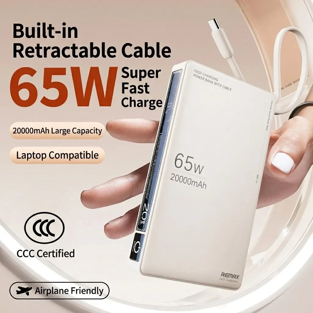 Remax 65W, powerbank o pojemno – Portable Charger 20000Mah recenzja i cena
