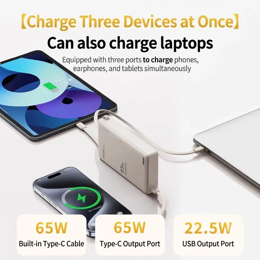 Remax 65W, powerbank o pojemno – Portable Charger 20000Mah recenzja i cena
